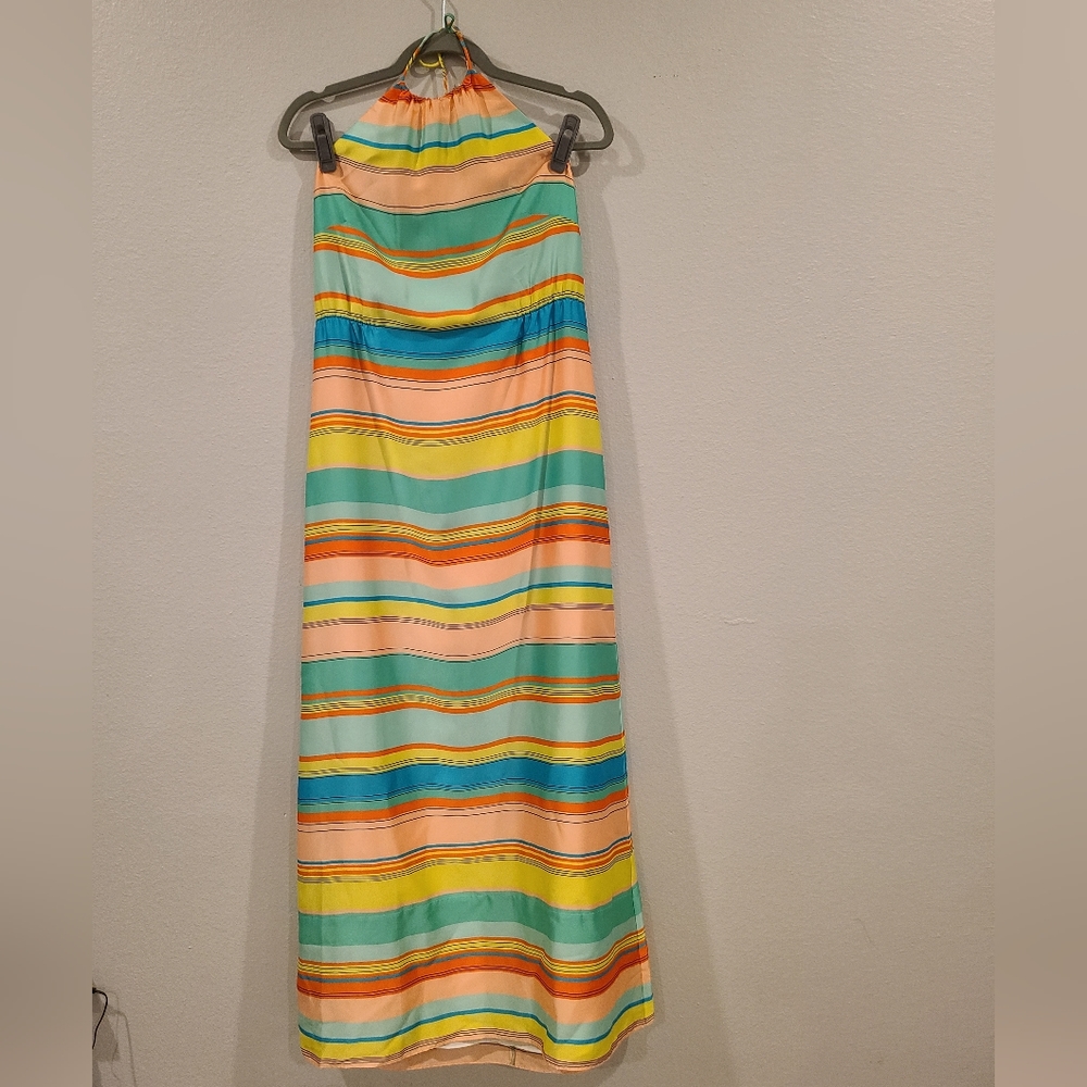 Ann Taylor halter women's colorful dress